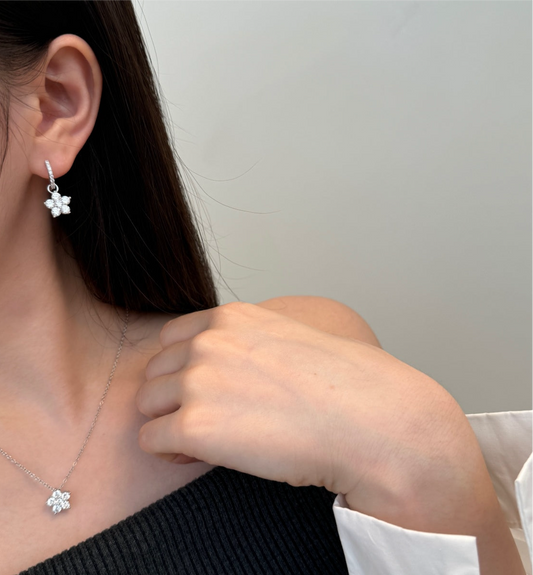 Boucles d’oreilles Hanging Marguerite