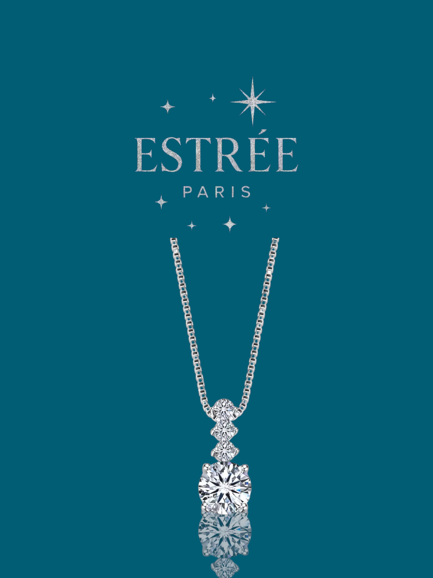 Collier Solitaire II💎- Moissanite Argent 925 (Copie)