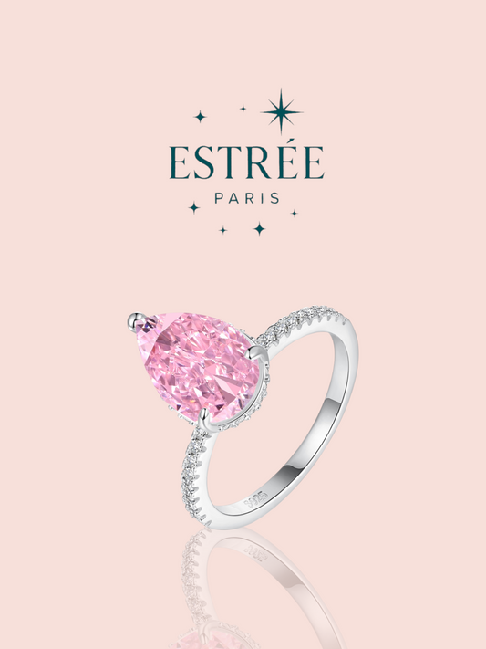 Bague Pink Teardrop