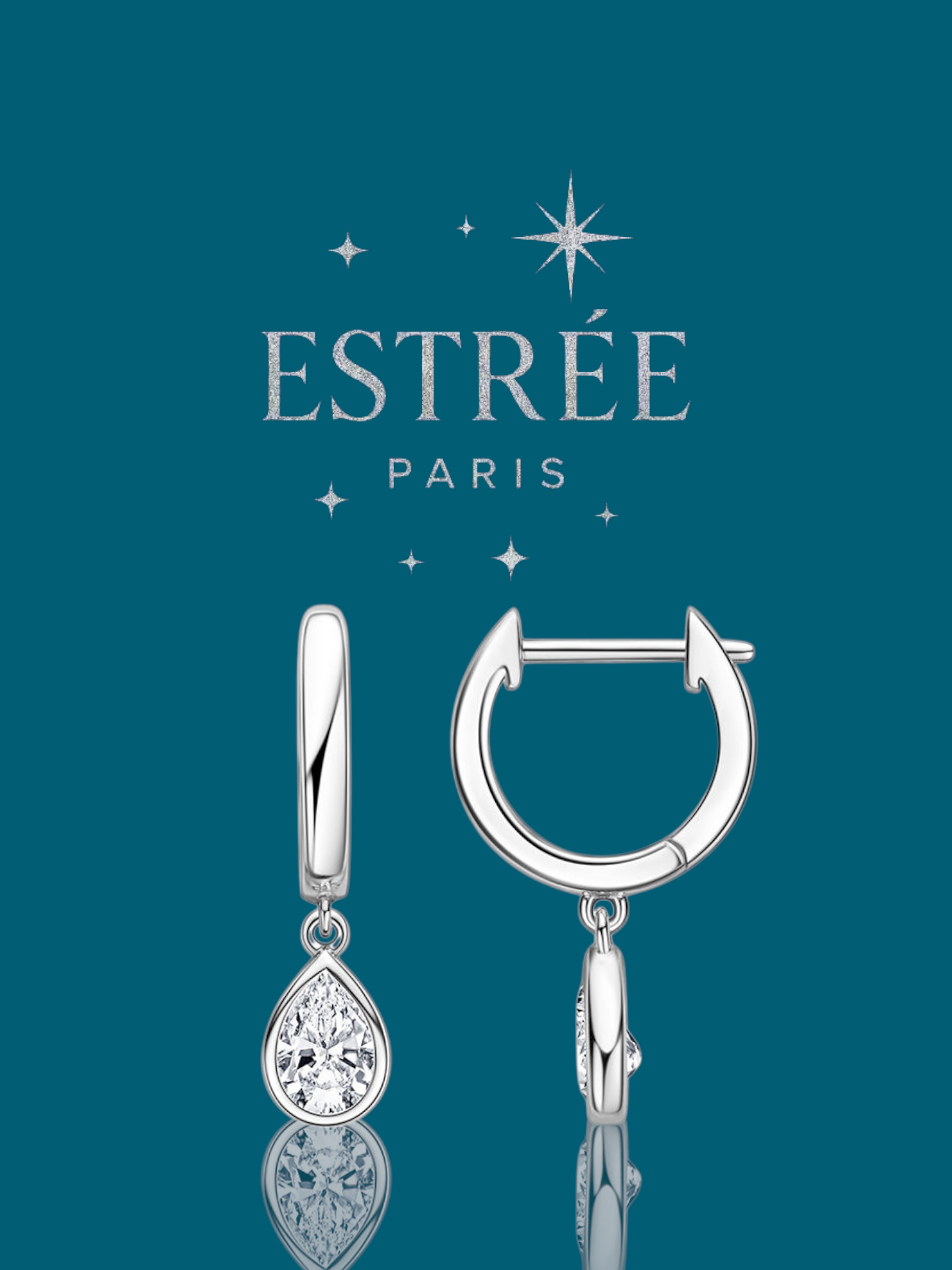 Créoles Drop💎- Moissanite Argent 925