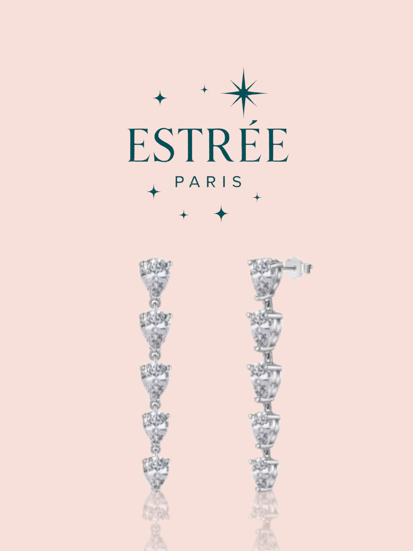 Boucles d’oreilles Niki courtes- argentée