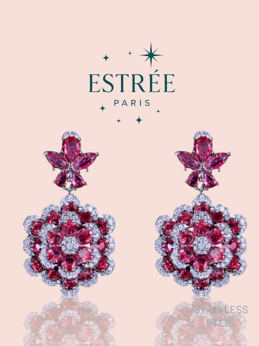 Boucles d'Oreilles Rosace Royale