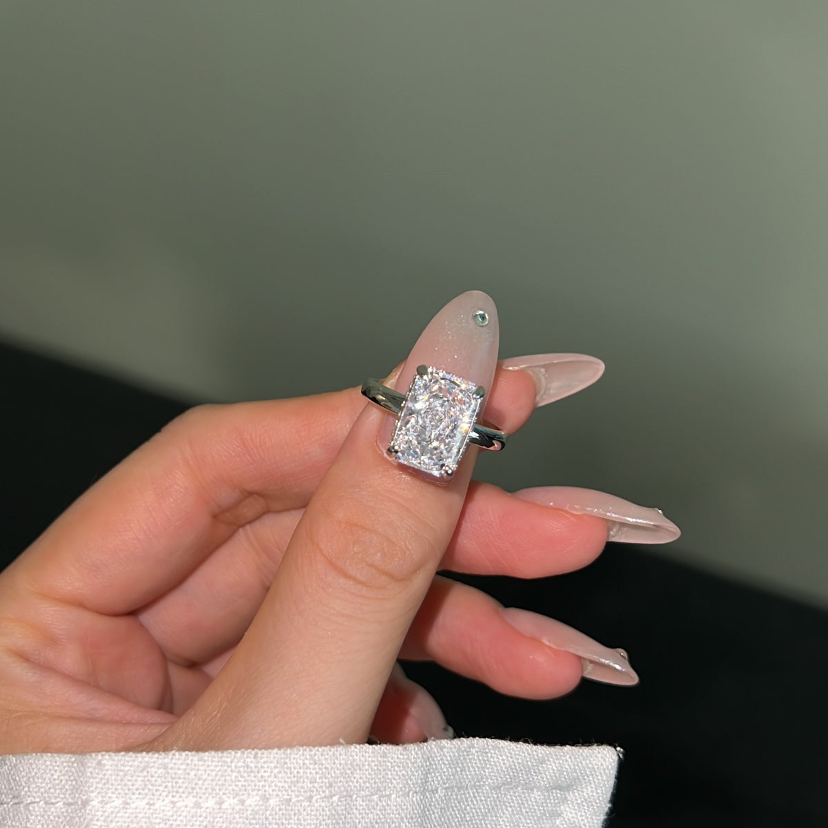 White Whisper Ring
