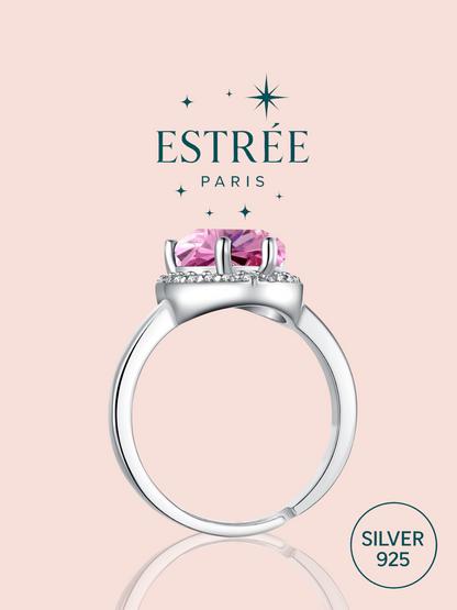 Rosy Heart Ring