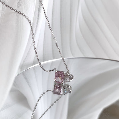 Collier Side by Side pink