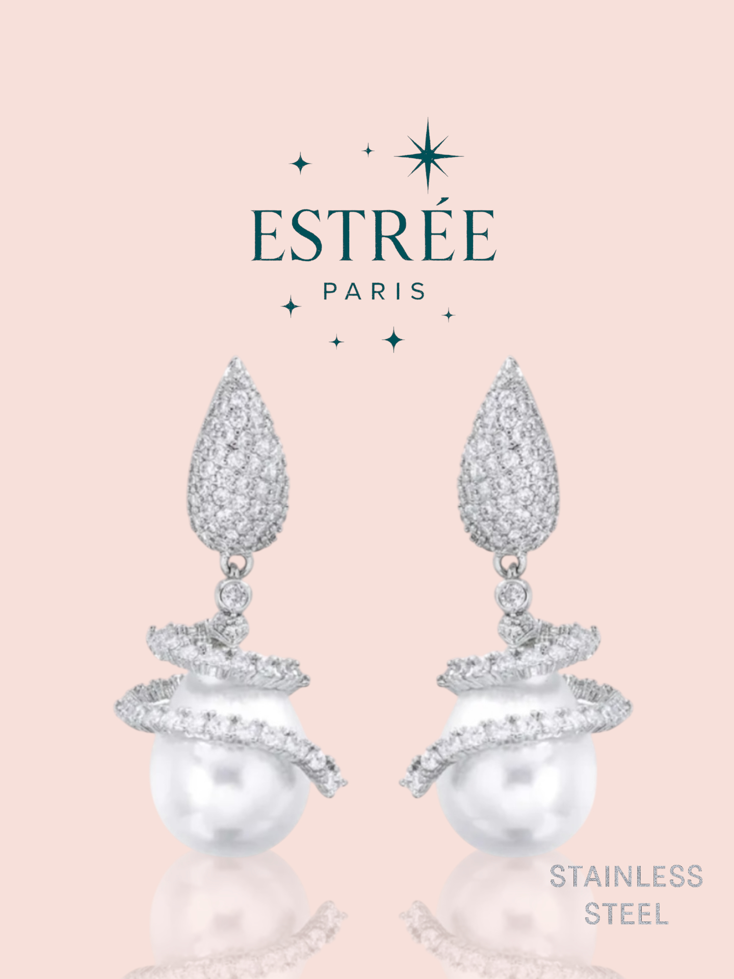 Boucles d'Oreilles Pearl Spiral