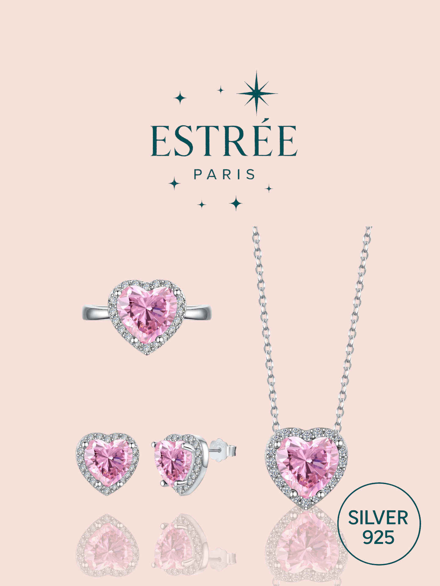 Rosy Heart Ring