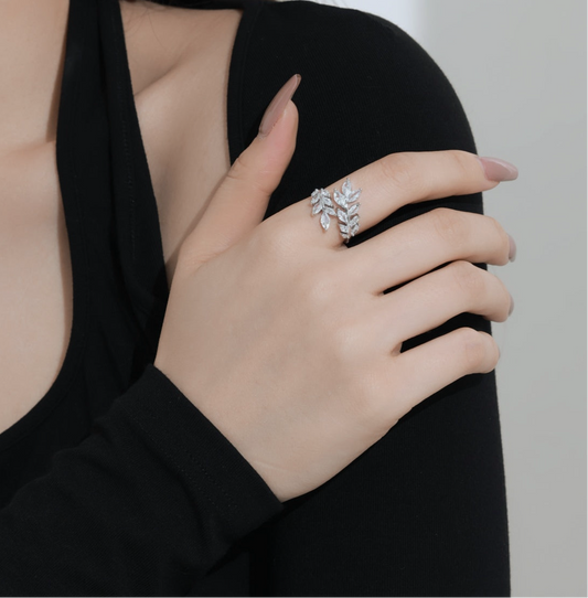 Bague Leaf - Argentée