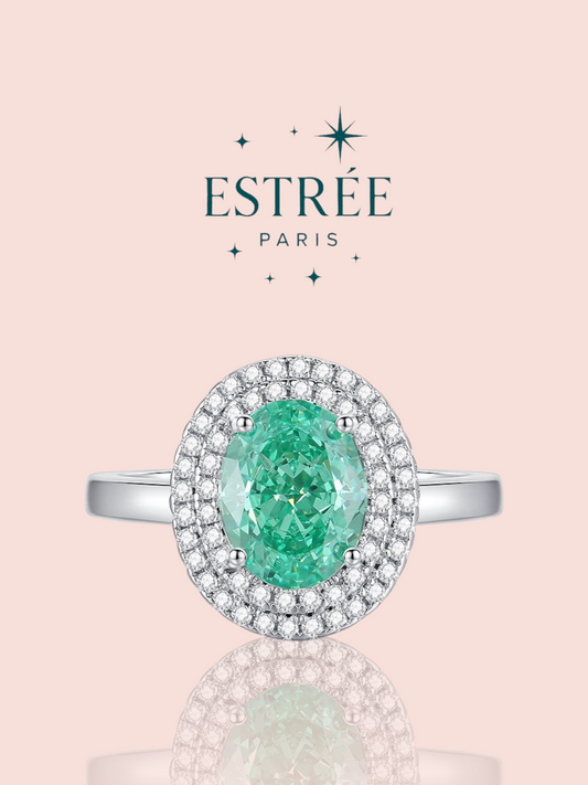 Bague Aqua Halo