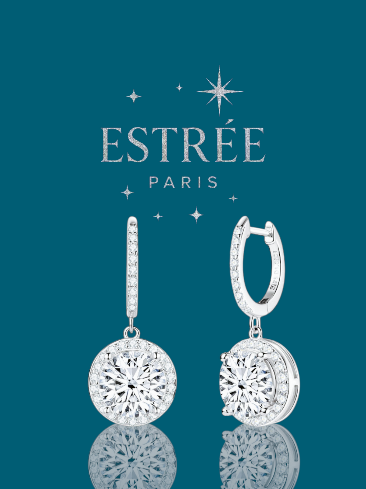 Boucles d'oreilles Bloomy💎- Moissanite Argent 925