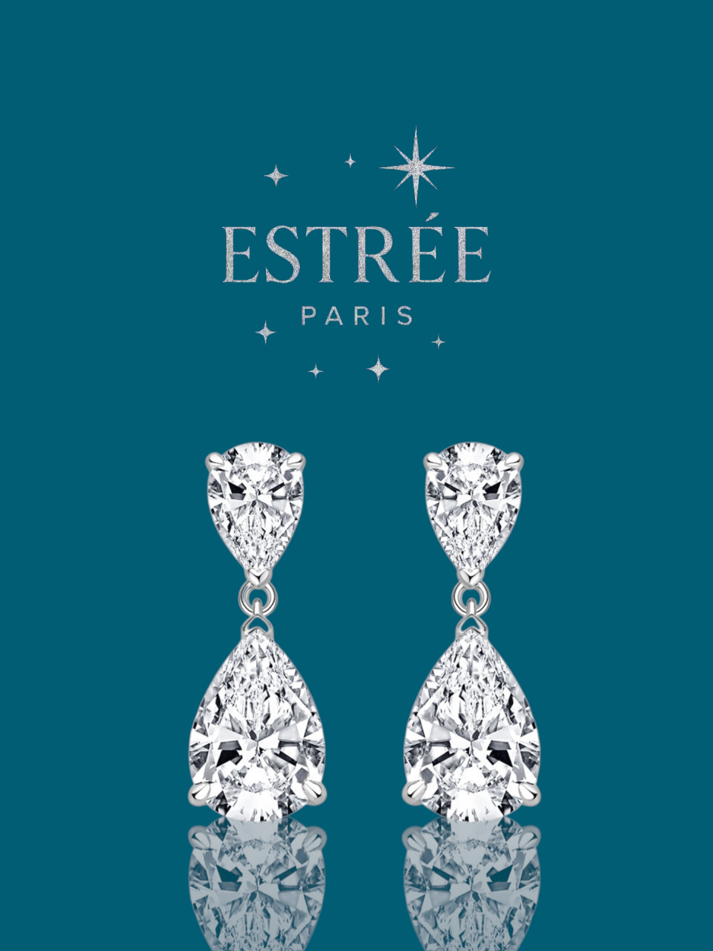 Boucles d'oreilles Diamond Drop💎- Moissanite Argent 925