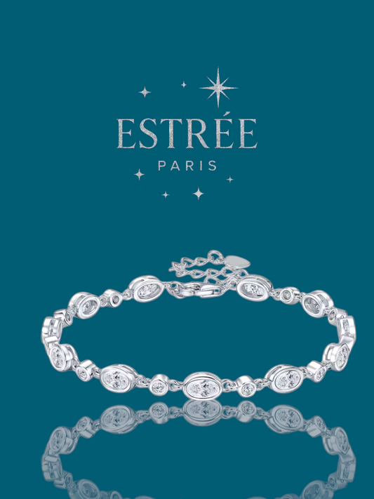 Bracelet Bubble Oval - Moissanite Argent 925 💎
