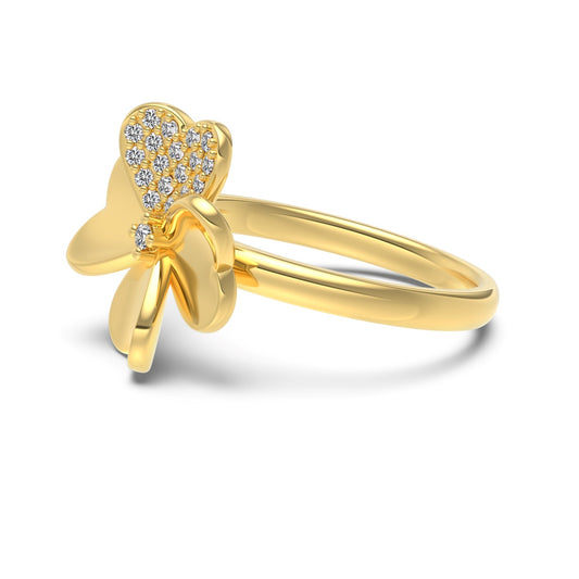 Bague Clover Dorée