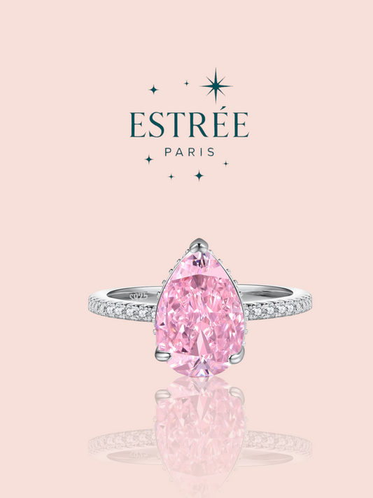 Bague Pink Teardrop