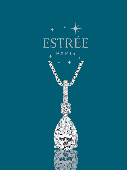 Collier Diamond Drop 💎 - Moissanite Argent 925