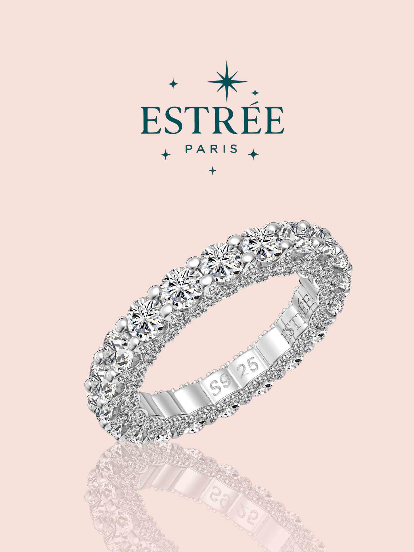 alliance M2.0 en zirconium et argent 925 Estrée Paris