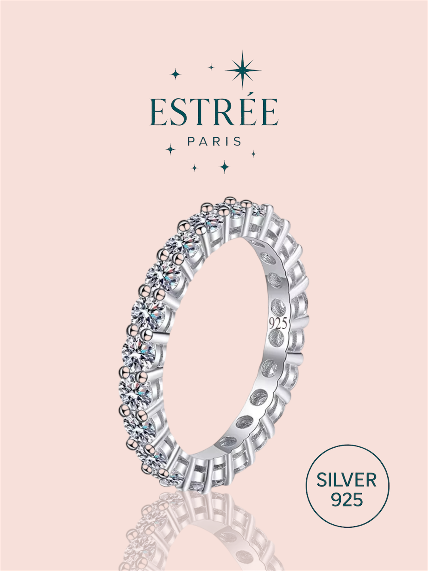 Alliance M en zirconium et argent 925 Estrée Paris