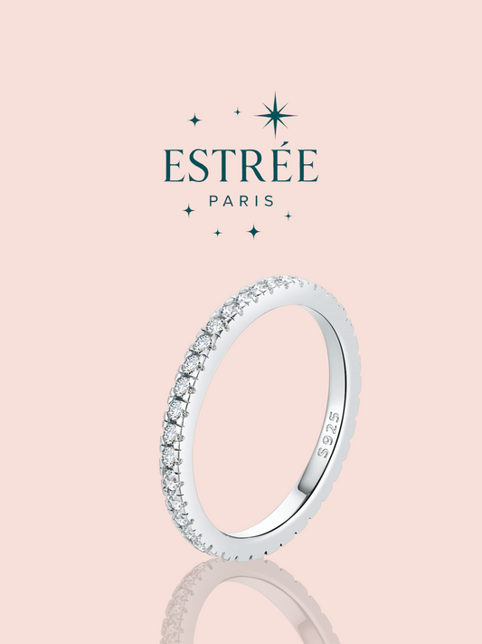 Alliance S en zirconium et argent 925 Estrée Paris