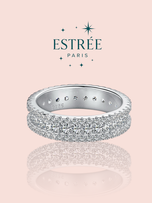 alliance wife me up en zirconium et argent 925 Estrée Paris