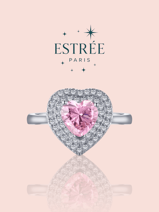 Bague rosy valentine ziconium argent 925 Estrée Paris