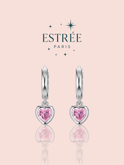 Boucles d’Oreilles Small Rosy Heart 🩷