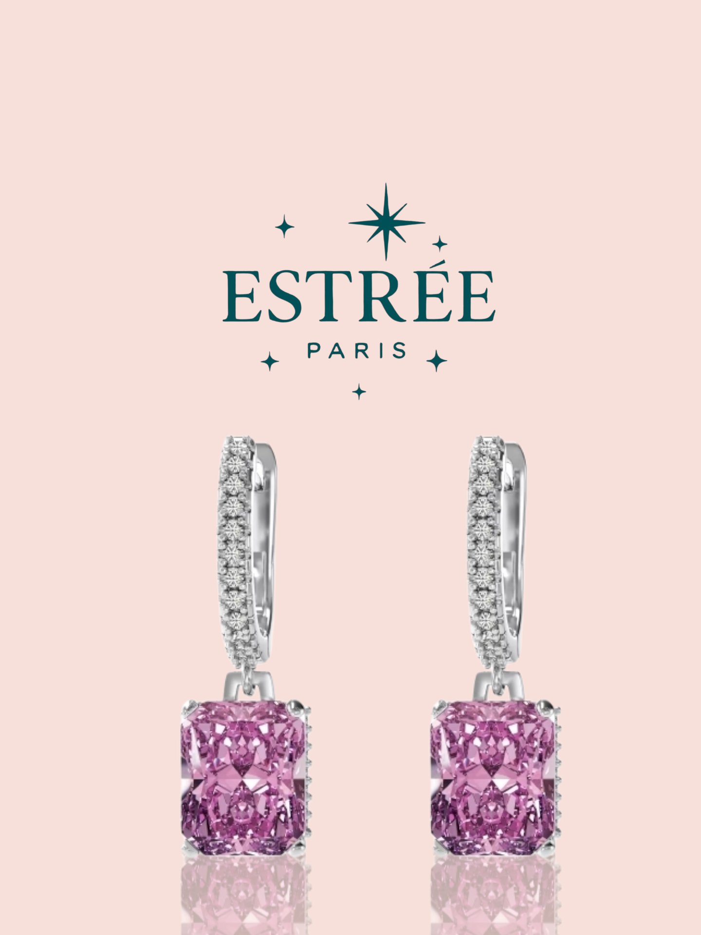 Boucles d’oreilles Whisper Pourpre