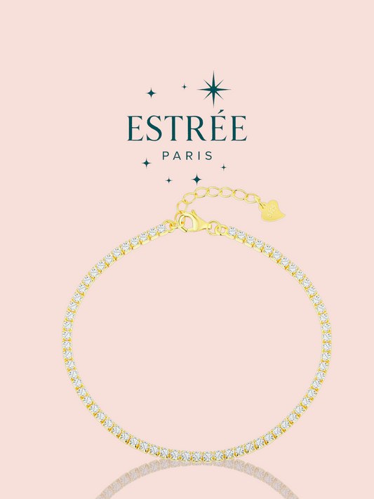 Bracelet Glamour S réglable en argent 925 Estrée Paris