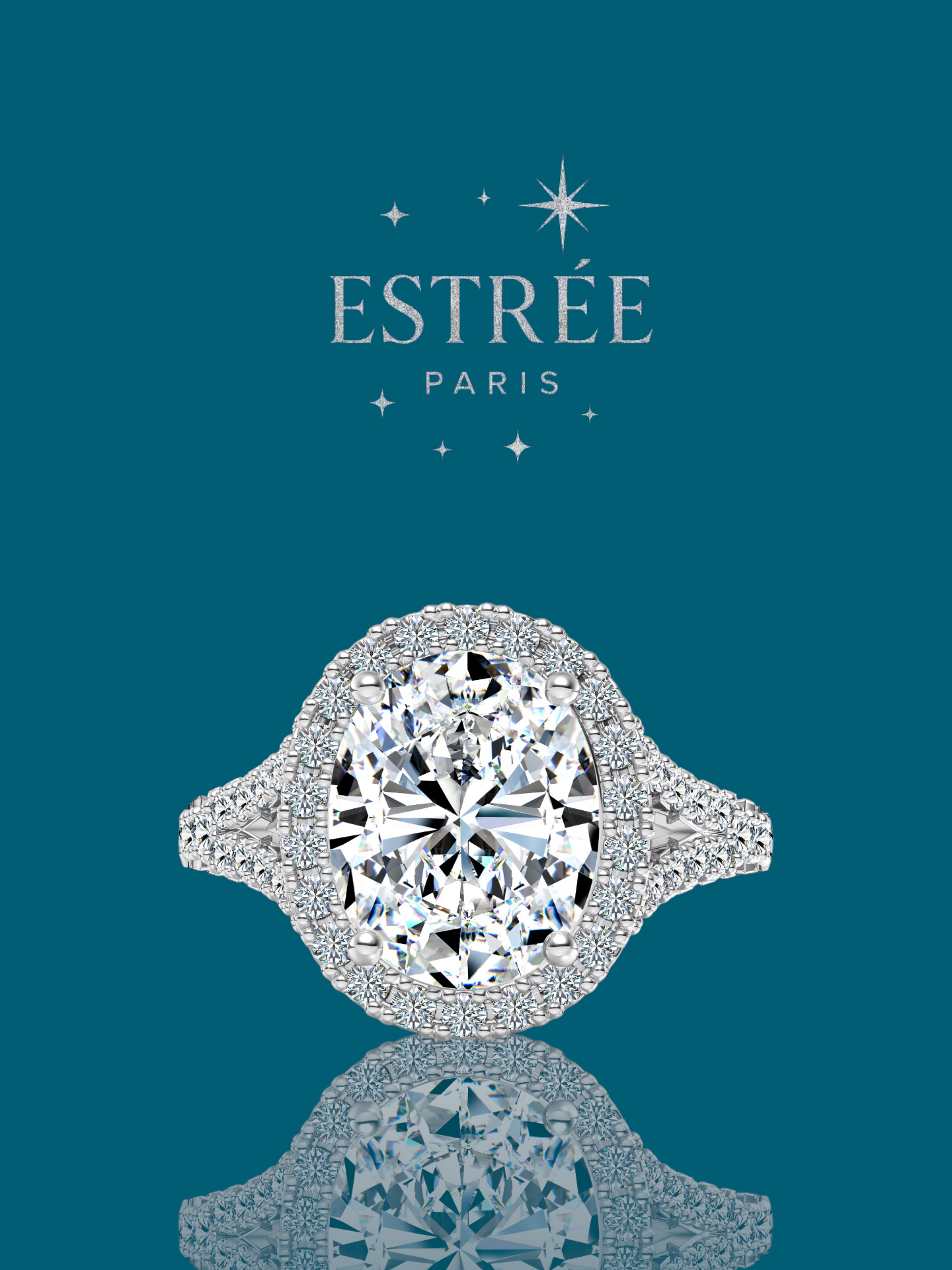 Bague Majestic Queen 💎- Moissanite Argent 925