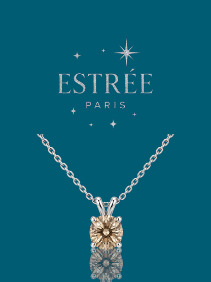 [Automn Glow 🍂] Collier Golden Light 🥂✨- Moissanite Argent 925