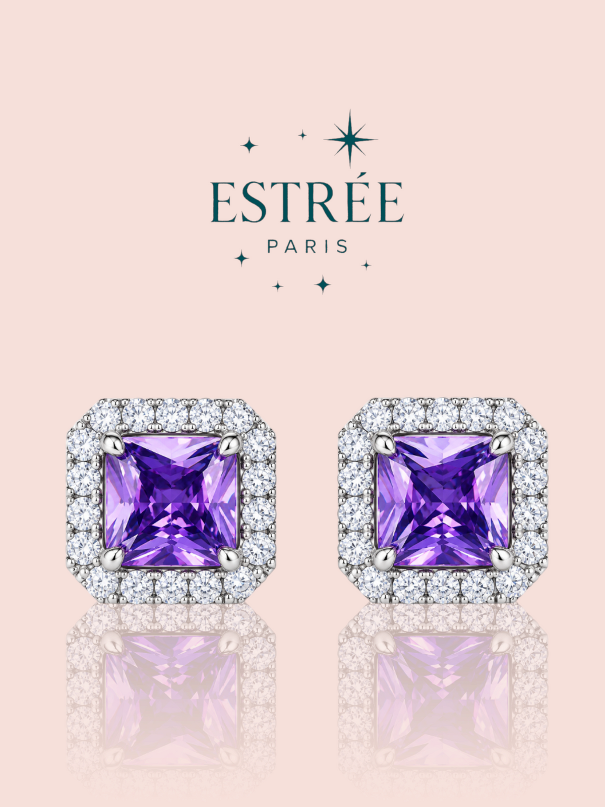 [Edition crépuscule] Boucles d’oreilles Square Stardust