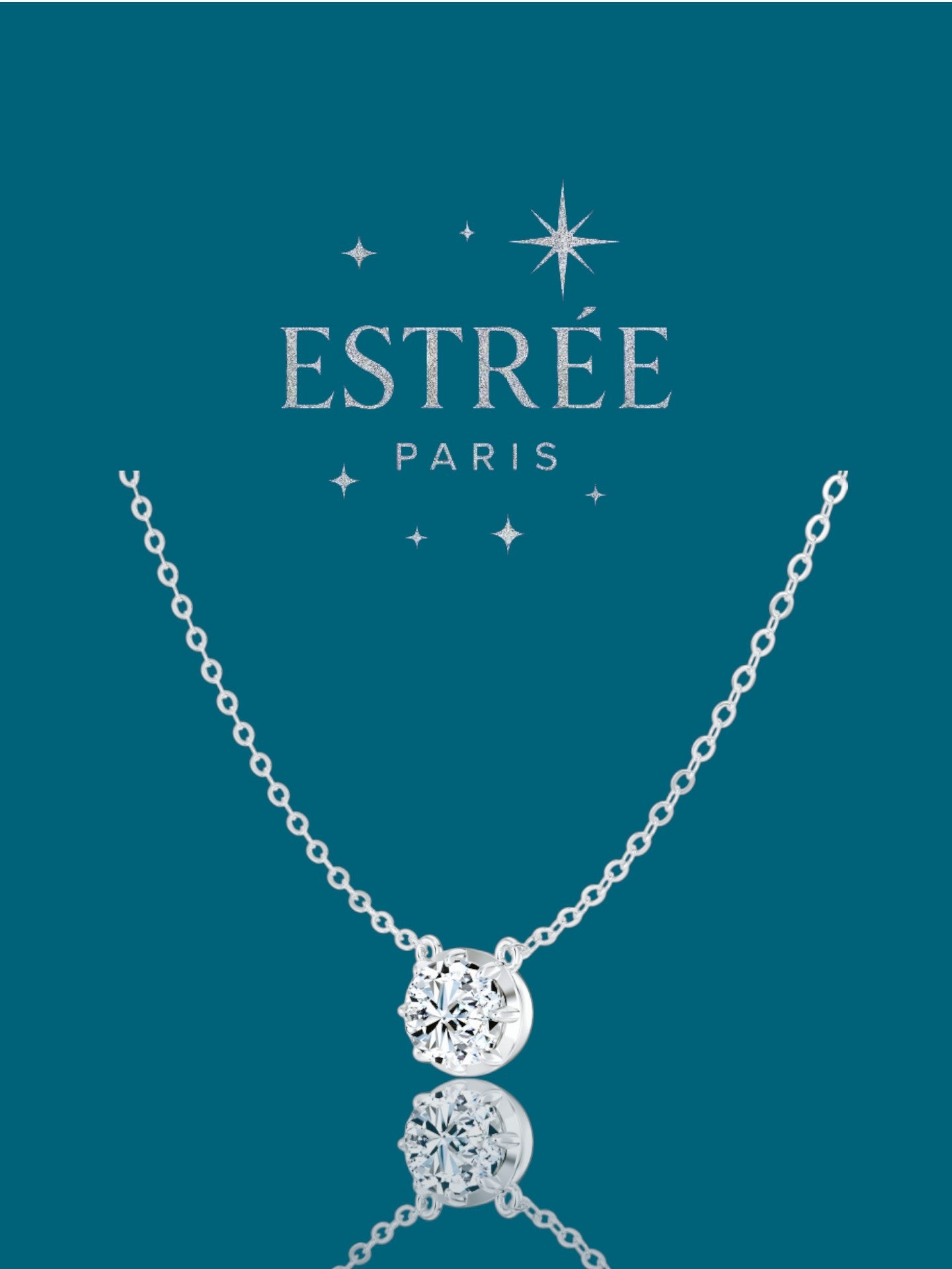 Collier East West 💎- Moissanite Argent 925