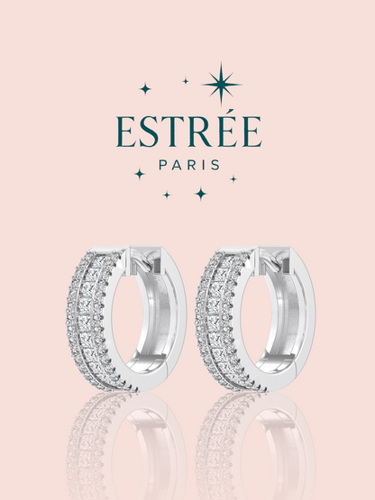 Boucles d’oreilles créoles moonlace 💎