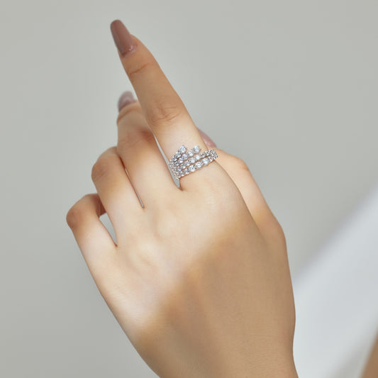Bague Three Rows
