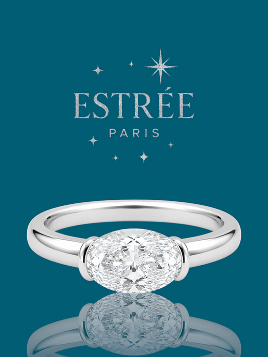 Bague Pinky Era 💎- Moissanite Argent 925