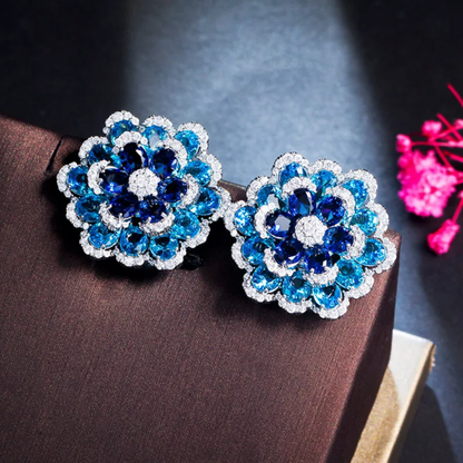 Boucles d'Oreilles Deep Blue