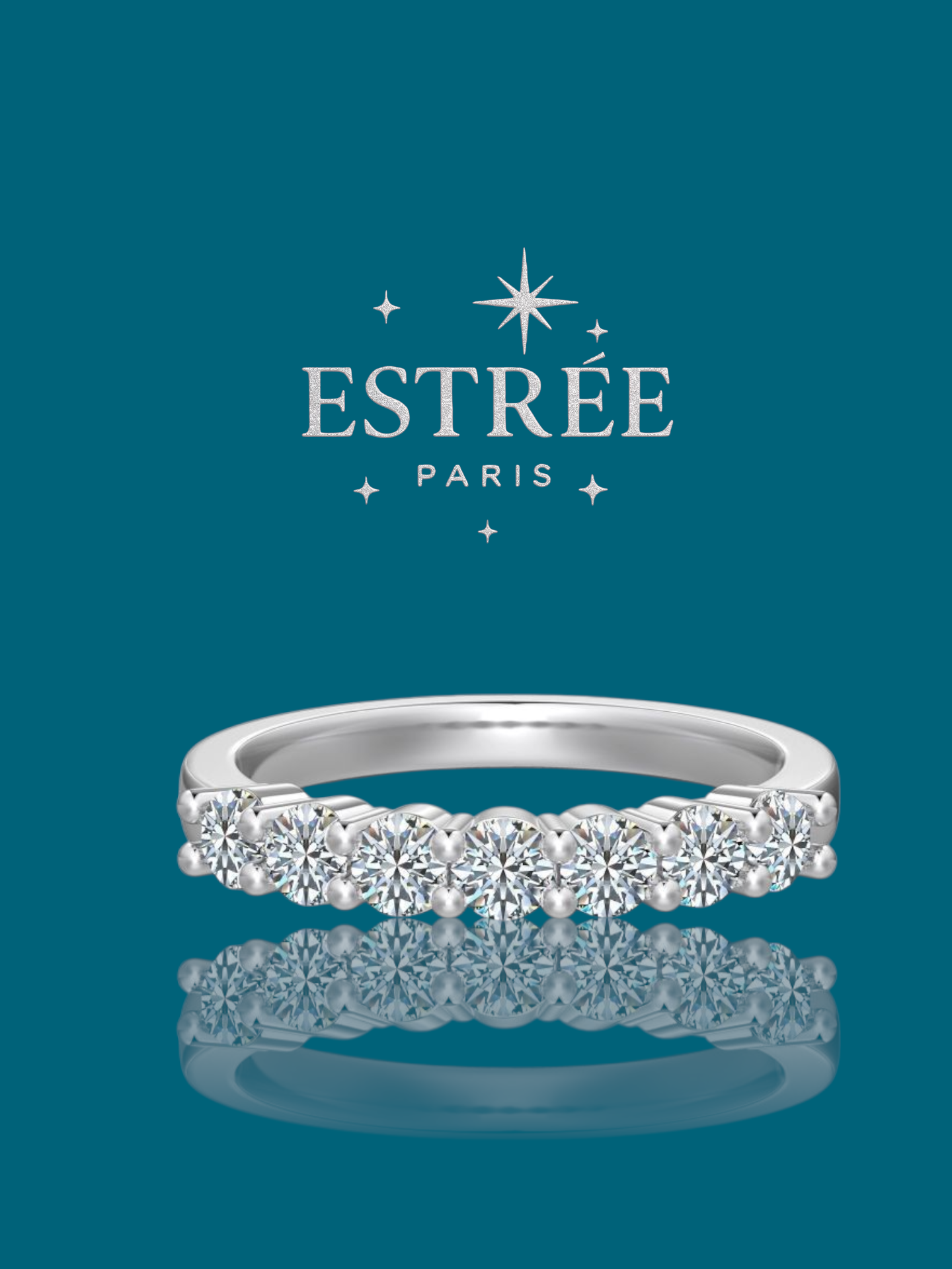 Alliance Ice Elegance - Moissanite Argent 925 💎
