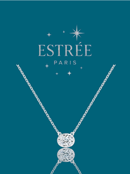 Collier East West 💎- Moissanite Argent 925